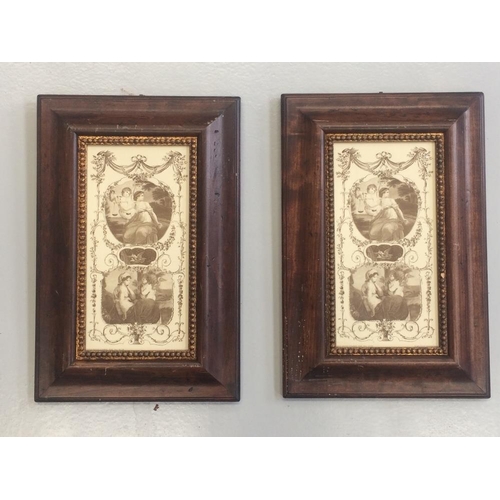 121 - A PAIR OF VINTAGE ITALIAN PRINTS BY EDIZIONI GRAFICHE, a renowned Italian art reproduction retailer ... 