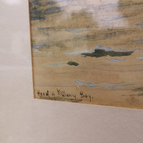 16 - ALEXANDER WILLIAMS RHA (IRISH, 1846 – 1930), HEAD OF KILLARY BAY, watercolour with whitening on pape... 