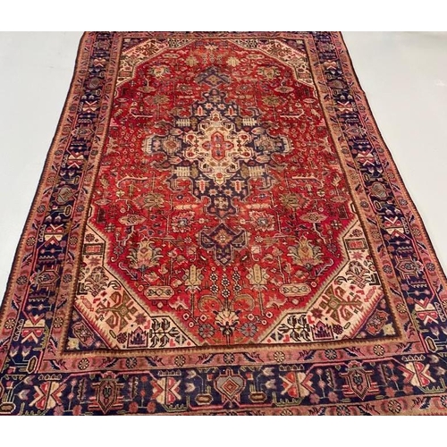 70 - A FINE VINTAGE PERSIAN TABRIZ CARPET, hand woven in Maragha, Azerbaijan Province, Iran c.1940. Mater... 