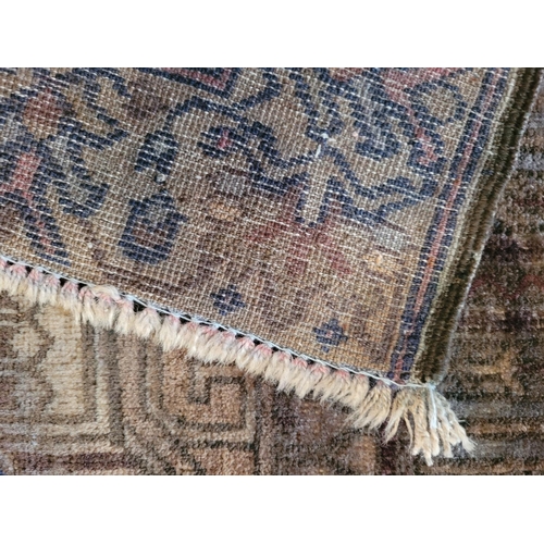 155 - AN ANTIQUE BELOUCH PRAYER RUG / FLOOR RUG, a good handmade woollen piece, circa 1940s, with traditio... 