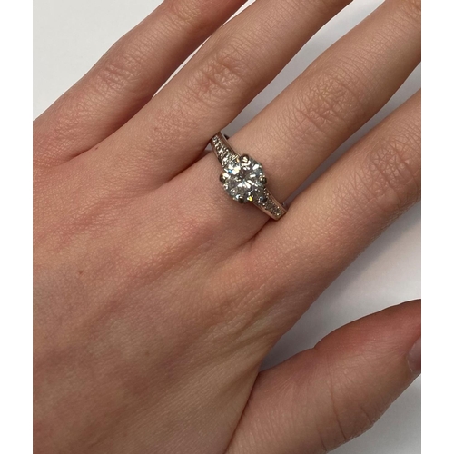 19 - A FANTASTIC 2.05CT DIAMOND ENGAGEMENT / SOLITAIRE RING, the stunning centrally placed round cut diam... 