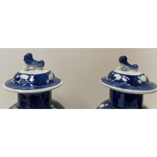 217 - A PAIR OF CHINESE BLUE AND WHITE LIDDED JARS, ALONG WITH FOUR GINGER JARS, Kangxi period, all in the... 