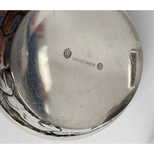 76 - A MIXED SILVER LOT; includes; (i) A DANISH SILVER DISH, circular in shape, with fluted detail to the... 