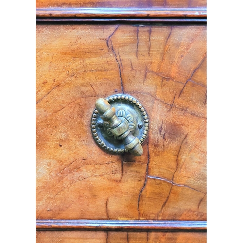 12 - A VERY FINE MILITARY 19TH CENTURY MAHOGANY DRESSING CHEST/CABINET, the top folds out and rests upon ... 