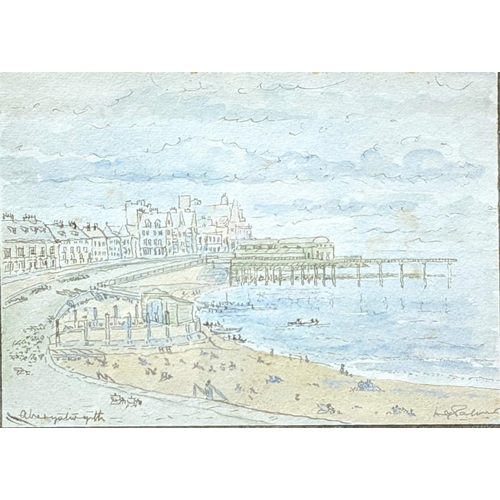 174 - 20TH CENTURY, ABERYSTWYTH, ink & wash on paper, signed lower right, 18 x 13 cm (29 x 24 framed)