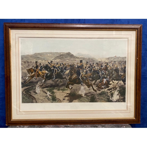 294 - AFTER RICHARD CATON WOODVILLE JR. RI ROI (British, 1856-1927), “THE CHARGE OF THE LIGHT BRIGADE”, re... 