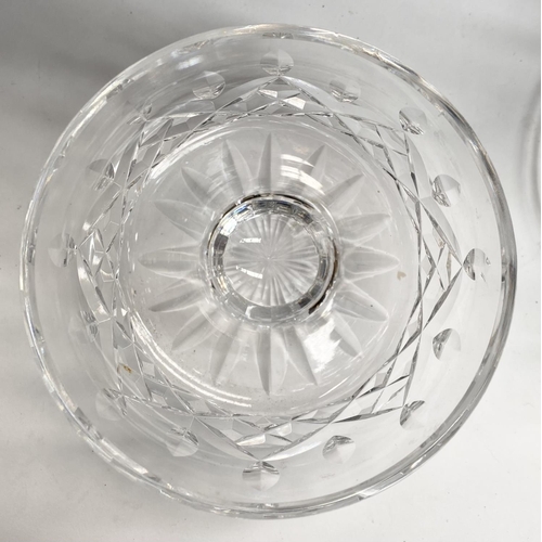 107 - A WATERFORD CRYSTAL LOT TO INCLUDE a Waterford Crystal footed compote, with star-cut base along with... 