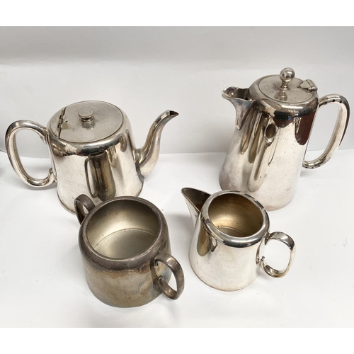 159 - A SILVER PLATED LOT TO INCLUDE (i) A silver plated coffee pot, marked EPNS to base, (ii) A silver pl... 