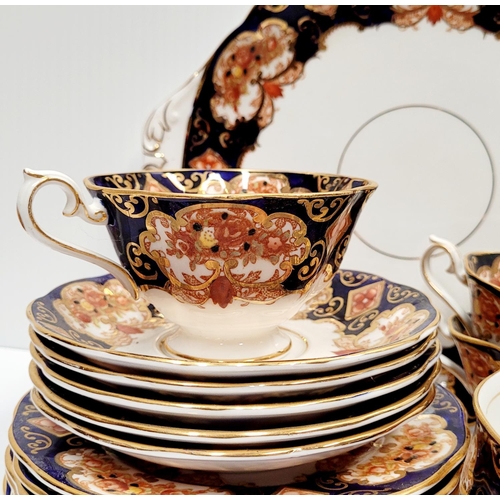 215 - A PART ROYAL ALBERT BONE CHINA 'HEIRLOOM' SET, includes; 6 plates, 5 saucers, sugar bowl, milk/cream... 