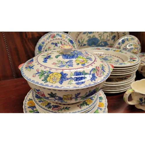 220 - A LARGE SELECTION OF MASON’S ‘REGENCY’ ENGLISH IRONSTONE CHINA, includes; 1 x serving dish, 2 x terr... 