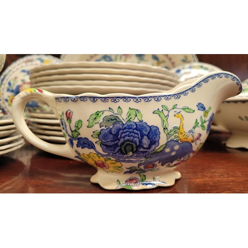 220 - A LARGE SELECTION OF MASON’S ‘REGENCY’ ENGLISH IRONSTONE CHINA, includes; 1 x serving dish, 2 x terr... 