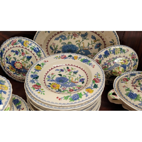 220 - A LARGE SELECTION OF MASON’S ‘REGENCY’ ENGLISH IRONSTONE CHINA, includes; 1 x serving dish, 2 x terr... 