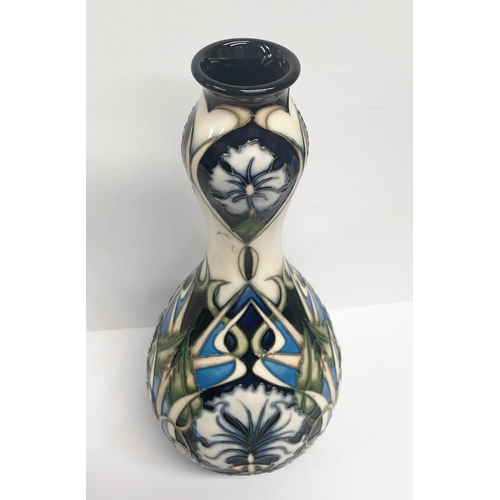 3 - A MOORCROFT POTTERY VASE, designed by Rachel Bishop in the ‘Centaurea’ pattern for the Moorcroft Col... 