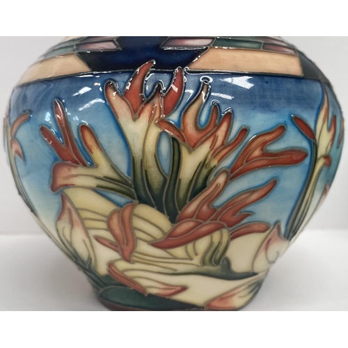 58 - A MOORCROFT POTTERY BOWL, by Philip Gibson in the ‘Indian Paintbrush’ pattern, beautifully decorated... 