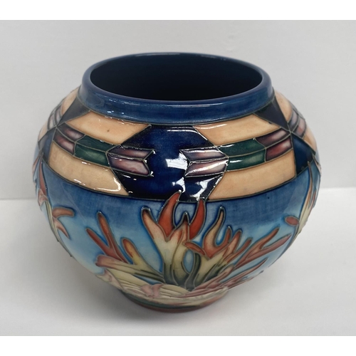 58 - A MOORCROFT POTTERY BOWL, by Philip Gibson in the ‘Indian Paintbrush’ pattern, beautifully decorated... 