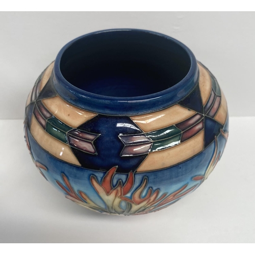 58 - A MOORCROFT POTTERY BOWL, by Philip Gibson in the ‘Indian Paintbrush’ pattern, beautifully decorated... 