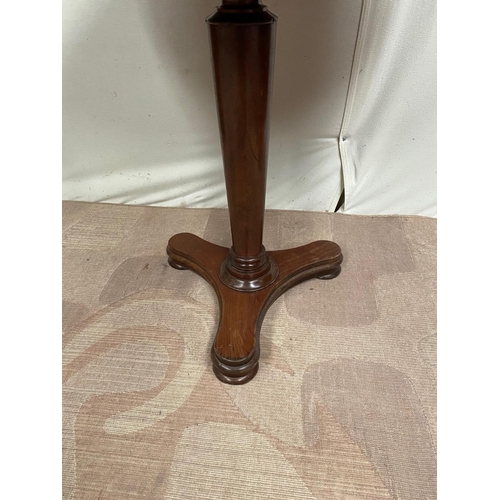 71 - A RECENCY MAHOGANY CIRCULAR SIDE TABLE, standing on tripod base, Dimensions: 82cm diameter x 77cm hi... 