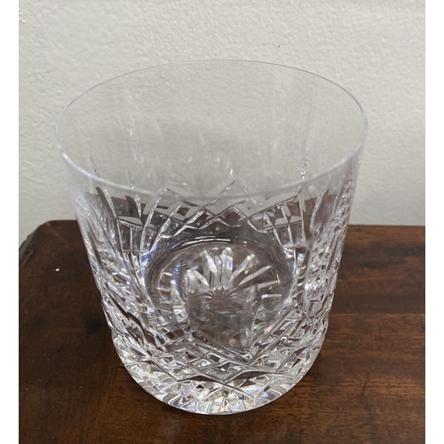 88 - A WATERFORD CRYSTAL LOT TO INCLUDE (i) a set of five Eileen cut champagne flutes, with star cut base... 