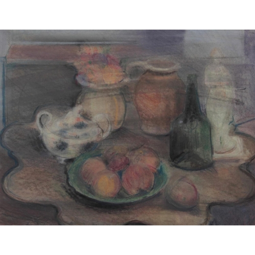 97 - HILARY BRYSON (British, 1932-2017), “STILL LIFE”, pastel, signed and dated 1988 lower centre, Dimens... 