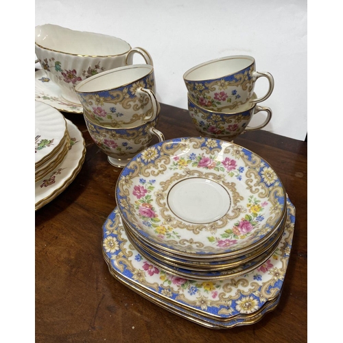 A MIXED VINTAGE TEA SERVICE COLLECTION, Makers to include ‘Old Royal ...