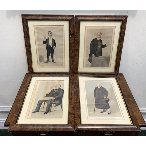 162 - A COLLECTION OF FOUR VANITY FAIR SPY PRINTS, in fine hardwood frames, (i) ‘Mr. John Hare’ coloured p... 