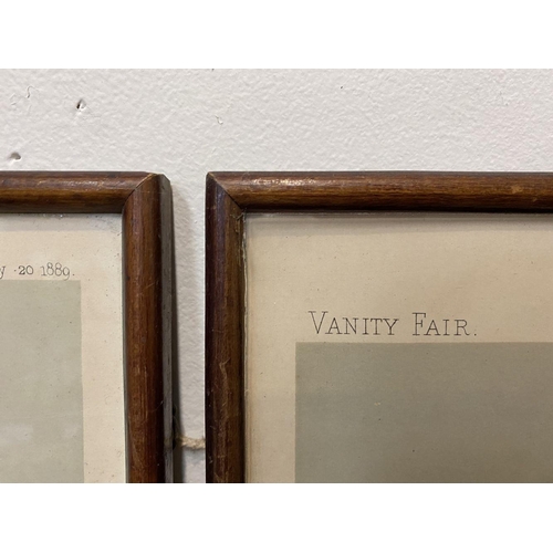 182 - A PAIR OF FRAMED VANITY FAIR SPY PRINTS, (i) ‘H. Searle Professional Champion Sculler of the World’ ... 