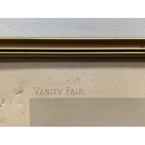 183 - THREE GILT FRAMED VANITY FAIR PRINTS, (i) ‘Spy: Mr. Leslie Ward’ coloured print, signed lower left ‘... 