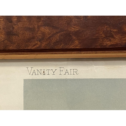 184 - A COLLECTION OF FOUR VANITY FAIR PRINTS, in fine hardwood frames, (i) ‘Free Libraries’ coloured prin... 