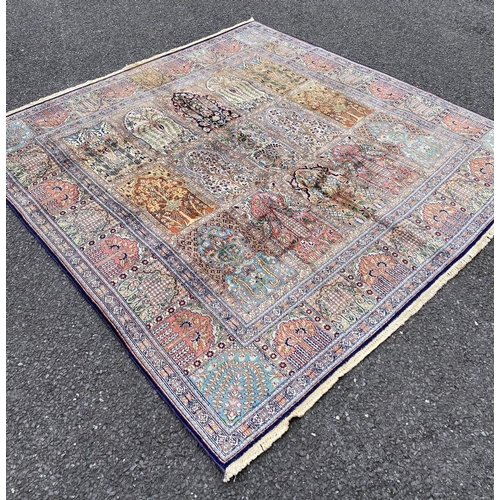 24 - A KASHIM SILK RUG, material: hand spun silk with natural organic dyes; design: this rug features a t... 