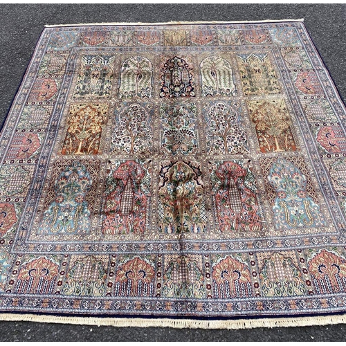 24 - A KASHIM SILK RUG, material: hand spun silk with natural organic dyes; design: this rug features a t... 