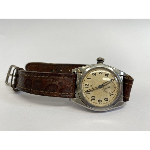 74 - A ROLEX OYSTER PERPETUAL GENTLEMANS WRISTWATCH, circa 1931, serial number: 4015; featured a self-win... 