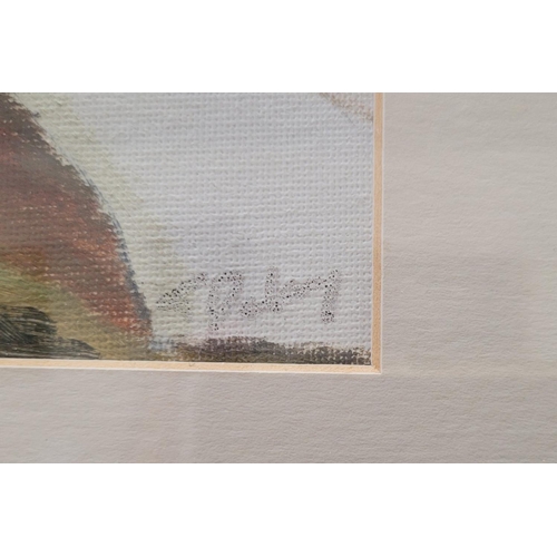 128 - TERRY DELANEY, TUSCANY BRIDGE, oil on canvas board, signed lower right, inscribed and dated verso 20... 