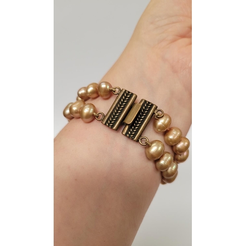 130 - TWO PIECES OF EXTASIA JEWELLERY, includes; (i) A CAMEO & PEARL BRACELET, this classically inspired b... 