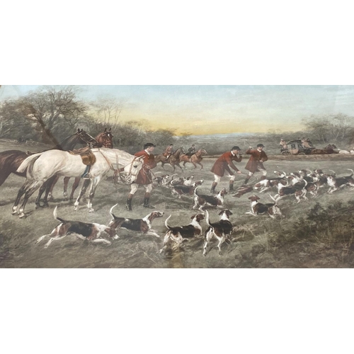 168 - LIONEL EDWARDS (British, 1878-1966), A SET OF HAND COLOURED PRINT ON PAPER, 5 PCS, FOX HUNTING SCENE... 