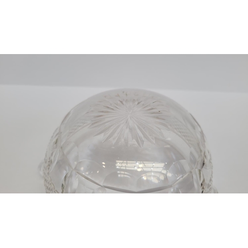 169 - A MIXED ANTIQUE GLASS LOT; includes; (i) A 19TH CENTURY IRISH CUT GLASS ‘FINGER BOWL’, with double s... 