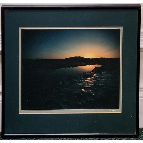 187 - RICHARD HAUGHTON, WEST OF IRELAND SUNSETS. A pair of colour photographic print, inscribed to the mou... 