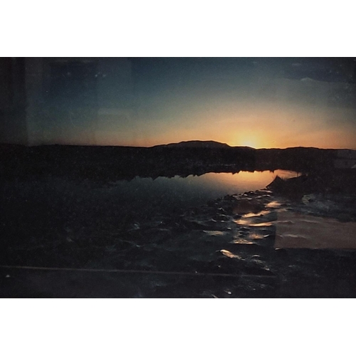 187 - RICHARD HAUGHTON, WEST OF IRELAND SUNSETS. A pair of colour photographic print, inscribed to the mou... 