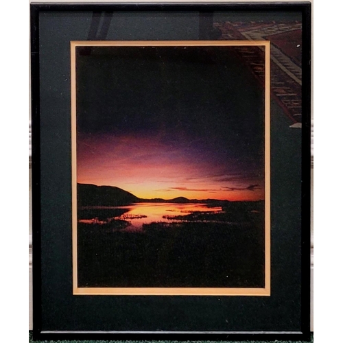 187 - RICHARD HAUGHTON, WEST OF IRELAND SUNSETS. A pair of colour photographic print, inscribed to the mou... 