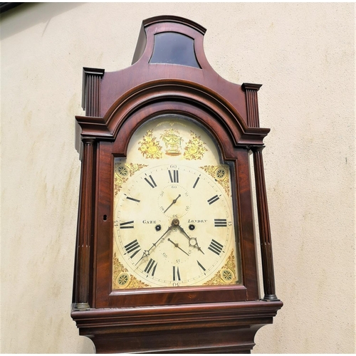 20 - AN 18TH CENTURY MAHOGANY ‘PAGODA’ HOOD CASED GRANDFATHER CLOCK, London, 1790. With arch-dial clock f... 