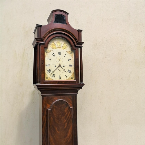 20 - AN 18TH CENTURY MAHOGANY ‘PAGODA’ HOOD CASED GRANDFATHER CLOCK, London, 1790. With arch-dial clock f... 