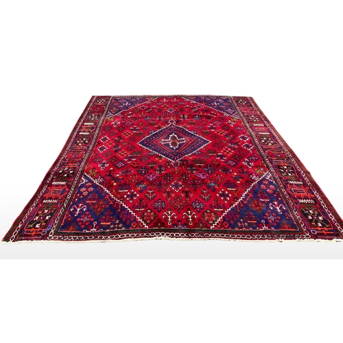 40 - A PERSIAN JOSHAGAN RUG, material: hand spun wool with natural organic dyes; design: this rug feature... 