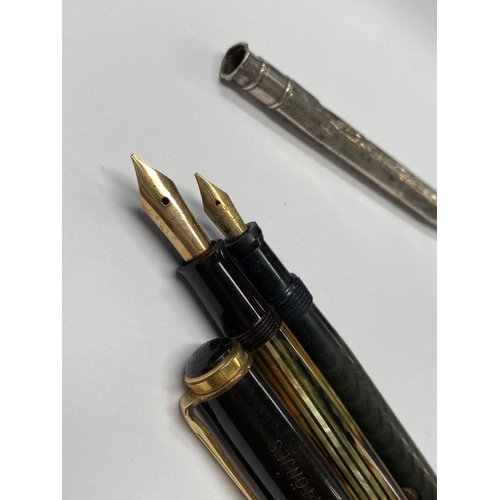 119 - AN ANTIQUE SANFORD PEN CO. INC. SPECIAL LEVER FOUNTAIN PEN, with 14k gold nib, along with (ii) an An... 