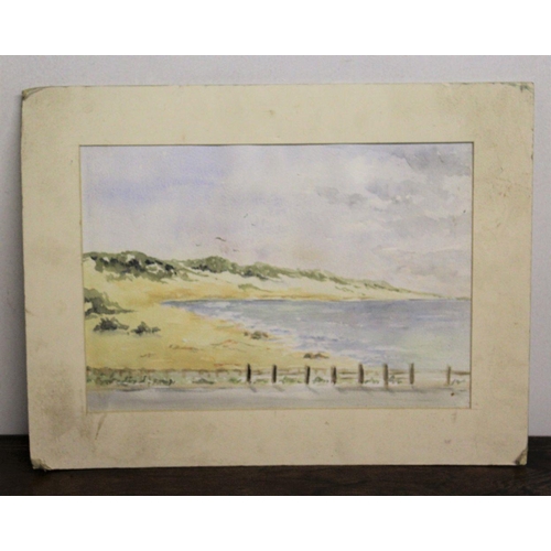 92 - J. M. HOUNSELL (South African, 20th-21st Century), 'EAST BEACH, PORT ALFRED', watercolour, signed wi... 