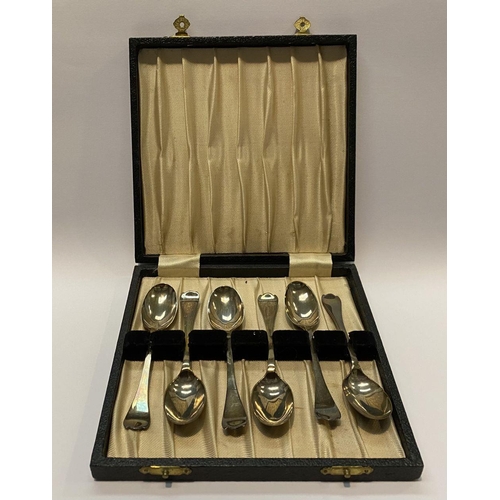 315 - A CASED SET OF SILVER SPOONS, Maker James Dixon & Sons Ltd, c.1936, Cornish Place, Sheffield. Weight... 