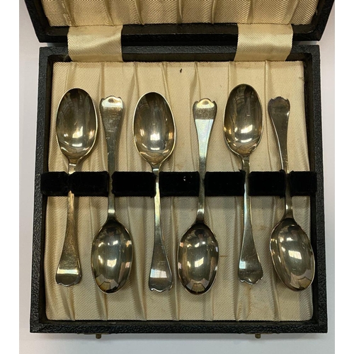 315 - A CASED SET OF SILVER SPOONS, Maker James Dixon & Sons Ltd, c.1936, Cornish Place, Sheffield. Weight... 