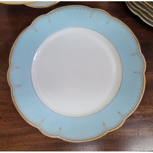 327 - A PRETTY HAVILAND & CO LIMOGES CAKE SERVING SET, includes 2 tall cake plates, 2 low rise cake plates... 