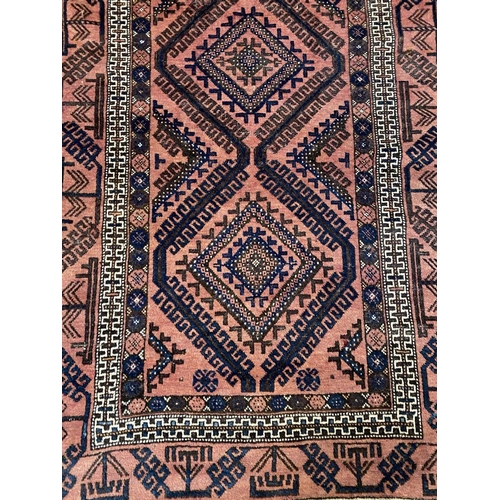 82 - A VERY GOOD QUALITY ANTIQUE TRI-MEDALLION AFSHAR PERSIAN FLOOR RUG, with multiple borders & a geomet... 