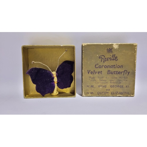 46 - A MIXED LOT INCLUDES: (i) A REVILLE CORONATION VELVET BUTTERFLY, in original box which state: ‘made ... 