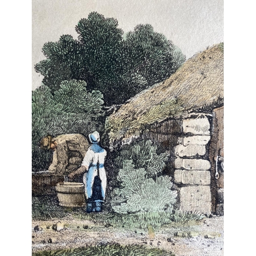 141 - SAMUEL PROUT (British, 1783–1852), “PICTURESQUE STUDIES NEAR LAUNCESTON”, coloured etchings on paper... 