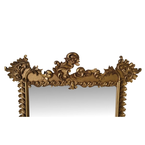 2 - A VERY RARE & EXCEPTIONAL IRISH WILLIAM IV GILTWOOD CARVED TIMBER OVERMANTLE MIRROR, coming with the... 